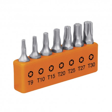 Juego de 7 puntas torx combinadas largo 1"", Truper Expert 17795