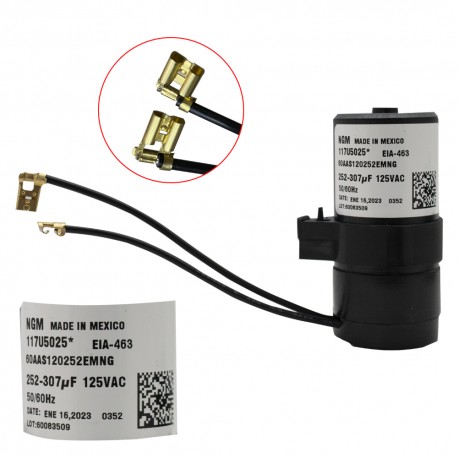 CAPACITOR 252-307 MF COMPRESOR DANFOS