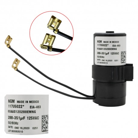 CAPACITOR 288-352 MF COMPRESOR DANFOS