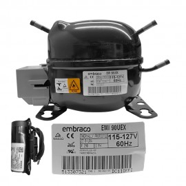 COMPRESOR 1/4+ 1/3L HP R290 115-127V 60Hz BAJA/MEDIA PRESION DE RETORNO EMBRACO