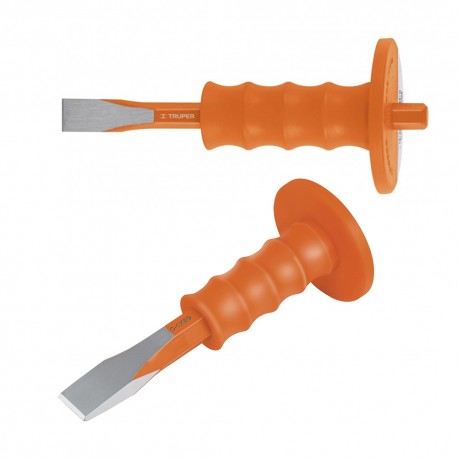 Cincel de corte frío 3/4 x 8"" con grip, Truper 12278