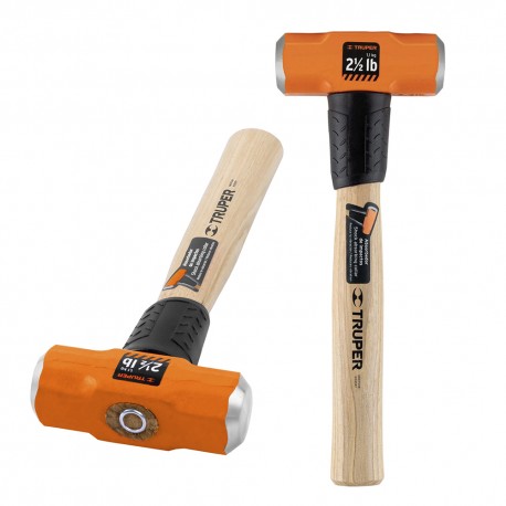 Marro octagonal 2.5 lb, mango de madera 12"", Truper 17045