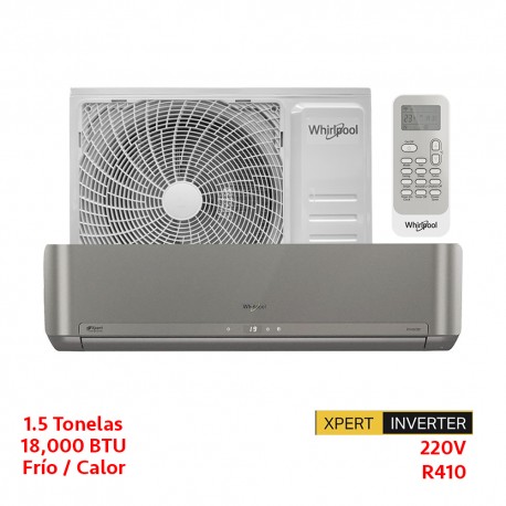 MINISPLIT INVERTER 1.5 TON. 220v  FRIO /CALOR PLATA  WHIRLPOOL SWA6175D SWA6167Q usar WA6159Q