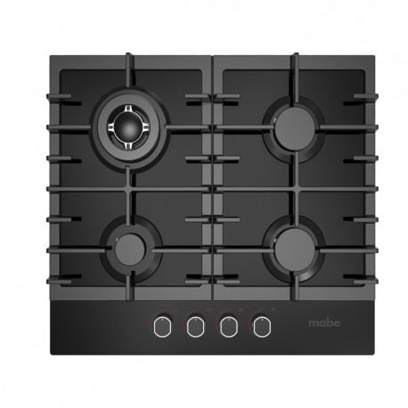 PARRILLA GAS VIDRIO MABE 60 CM NEGRA