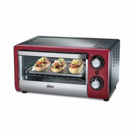 HORNO TOSTADOR OSTER ROJO 10 L