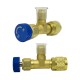 VALVULA DE CONTROL ACCESO  "" T ""  1/4 R22 R404 R407