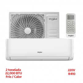 MINISPLIT INVERTER 2 TON.  220V 18 SEER  FRIO/CALOR BLANCO WHIRLPOOL S