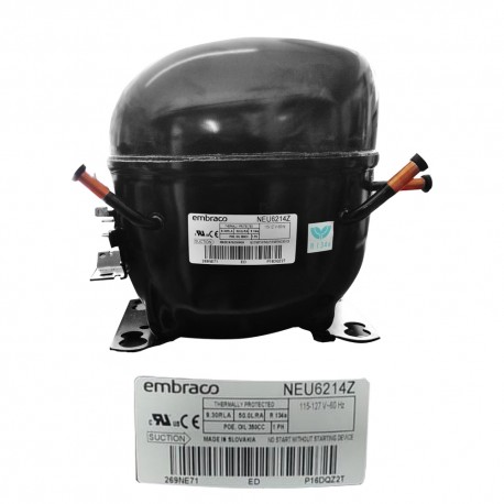 COMPRESOR 1/2 R134a R513A 115-127 V-60 HZ HBP ALTA PRESION DE OPERACION DE RETORNO EMBRACO