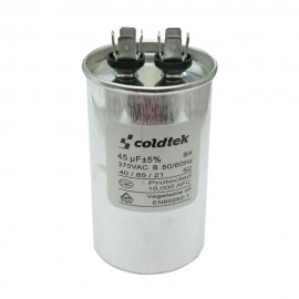 CAPACITOR 45 MF  370 VCA REDONDO ALUMINIO T/CONTINUO A/A