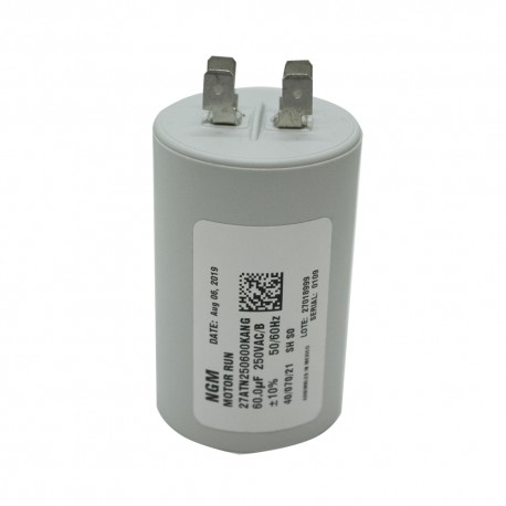 CAPACITOR 60 MF  250 VCA REDONDO PLASTICO T/CONTINUO