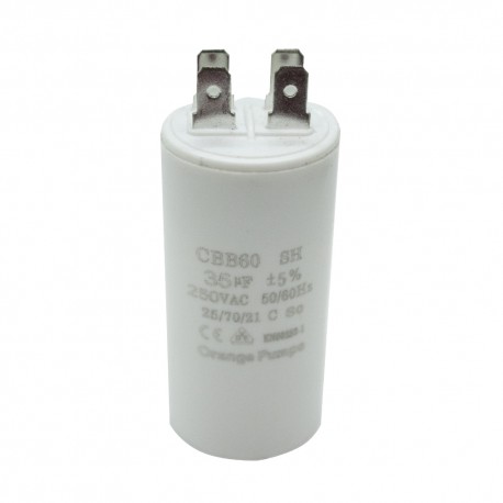 CAPACITOR 35 MF  250 VCA REDONDO PLASTICO T/CONTINUO