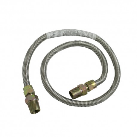 CONECTOR FELX INOX GAS 1/4"" x 36"" CONEXIONES 1/2"" x 1/2""