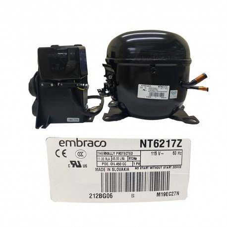 COMPRESOR 3/4  R134a 115-127V 60HZ ALTA PRESION DE OPERACION DE RETORNO EMBRACO