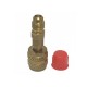 ADAPTADOR R410 GIRATORIO CON VALVULA 1/4 MACHO 5/16 HEMBRA PIVOTE, GUSANILLO Y DEPRESOR