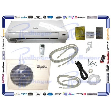 MINISPLIT INVERTER 1 TON 220V FRIO/CALOR BLANCO WHIRLPOOL