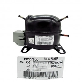 COMPRESOR DE ALTA EFICIENCIA 1/4L HP  115-127V R134a ALTA/MEDIA/BAJA PRESION RETOR EMBRACO W10605286