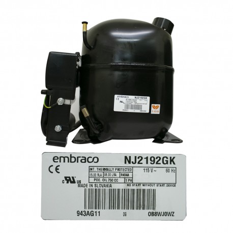 COMPRESOR 1 1/4 HP R404a 208-230 V-60 HZ USAR NJ2192GJ-208
