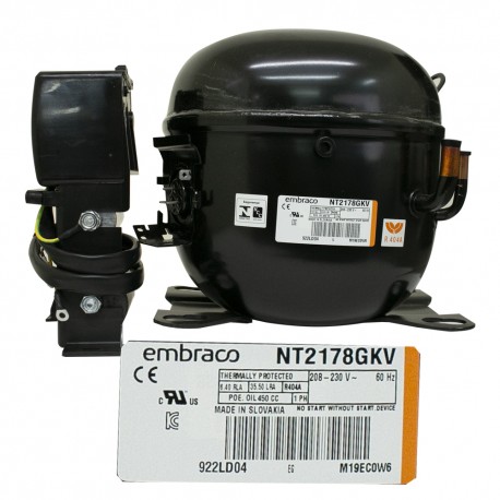 COMPRESOR 7/8 A 1 HP R404a  208-230V 60HZ BAJA PRESION DE OPERACION DE RETORNO EMBRACO