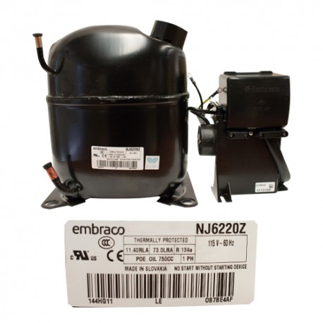 COMPRESOR 1 HP  R134a  115-127V 60HZ ALTA PRESION DE OPERACION DE RETORNO EMBRACO