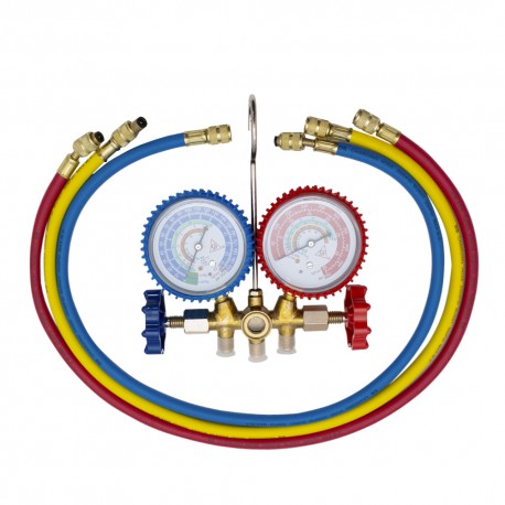 JGO MANOMETRO R22, R134A, R404A Y R407C MANG 3 PZ 89 CM USAR CT 536N.