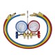 JGO MANOMETRO R22, R134A, R404A Y R407C MANG 3 PZ 89 CM USAR CT 536N.