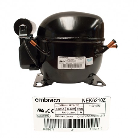 COMPRESOR 1/4+ R134a 115-127 V-60 HZ MEDIA PRESION DE OPERACION DE RETORNO EMBRACO