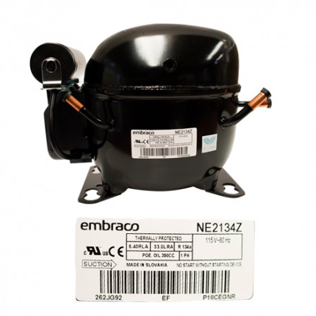 COMPRESOR 1/2 R134a 115-127 V-60 HZ BAJA/MEDIA PRESION DE OPERACION DE RETORNO EMBRACO
